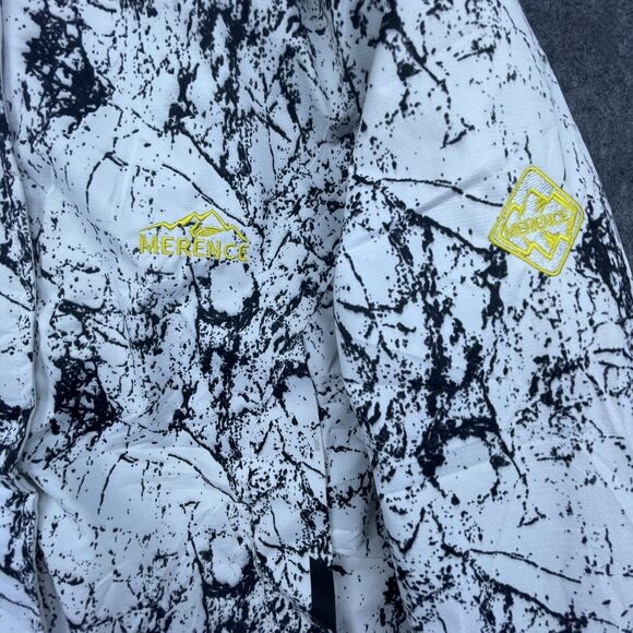 Merence Coat Small Oscillator Series Jacket Splatter Ski Snow Hood Faux Fur Warm - Picture 4 of 9